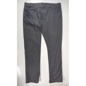 AG Adriano Goldschmied Everett Slim Straight Leg Jean 40x34 Gray‎ Houndstooth